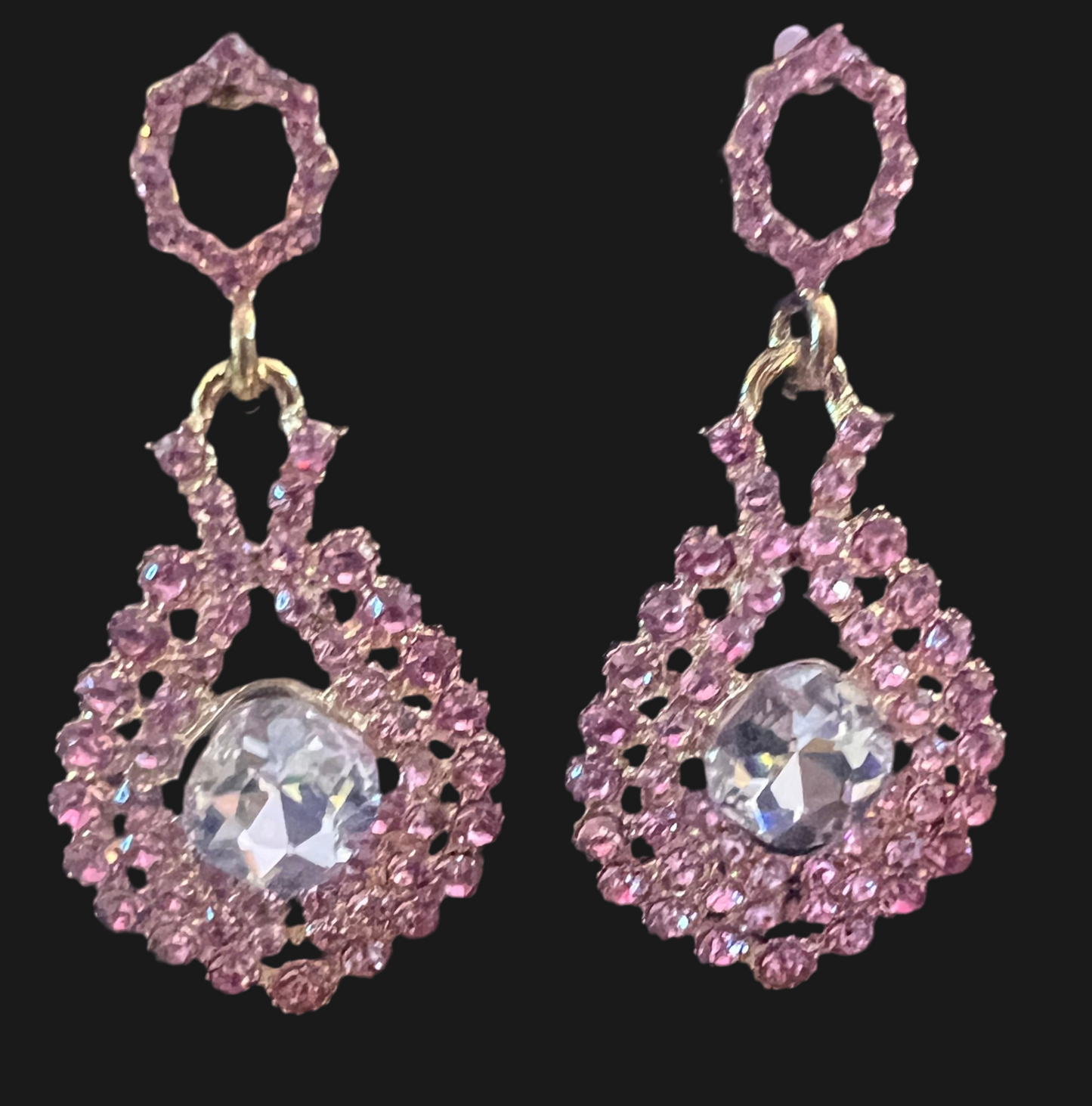 Pink Spa-dazzle Earrings