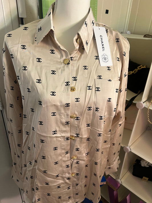 Inspired CC silk blouse