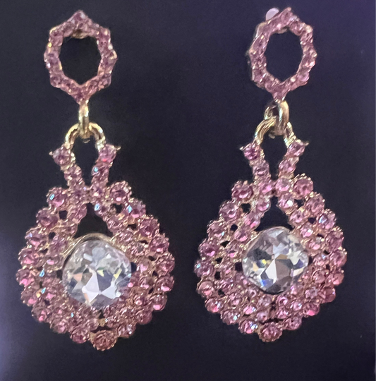 Pink Spa-dazzle Earrings